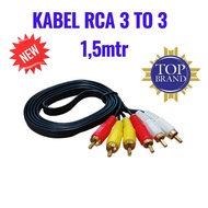 3 to 3 RCA Cable/AV Cable/AV Cable/1.5 meter video audio Cable