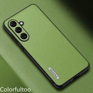 Pu Sang trọng Ốp da cho Samsung Galaxy M55 M35 5g nắp lưng Silicone Nhựa dẻo Vỏ bảo vệ điện thoại to