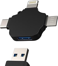 USB C Lightning Micro USB (3-in-1) OTG USB A to Type C Apple iPhone 15 Pro Max Android Jack Adapter