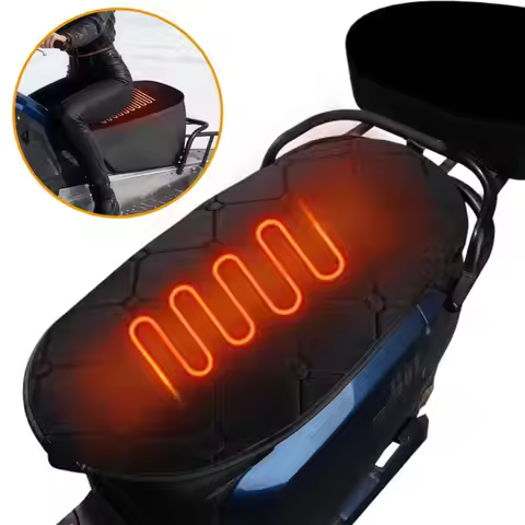 1pcs 5V 2A USB Motorcycle Heated Seat Cushions Motorbike Heating Pad Scooter Warm Cushion For Dirt B