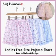 Oh Lamour #042 Women Teenager Cotton Spandex Pajama Short Floral Printing Sleepwear (1pc)
