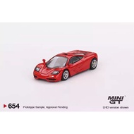 MINI GT 1:64 # 654 McLaren F1 Red Alloy Car Model