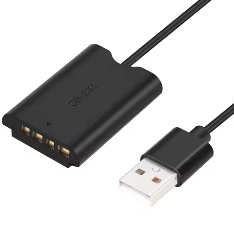 N87R NP-BX1 Dummy Battery with USB-A Power Adapter DC Coupler for Sony ZV-1 RX100 M7 M6 M5 RX1R HX50