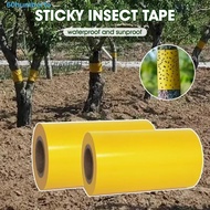 HUMBERTO Outdoor Insect Trap, 5/10M Double-sided Insect Proof Tape, Sticky Traps Strong Glue Yellow 
