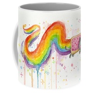 Coffee Mug Watercolor Cat Nyan Cat Watercolor Coffee Mug