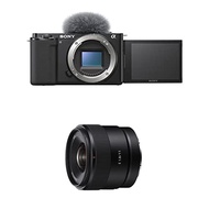 Alpha ZV-E10 - APS-C Interchangeable Lens Mirrorless Vlog Camera - Black w/E 11mm F1.8 APS-C Ultra-W