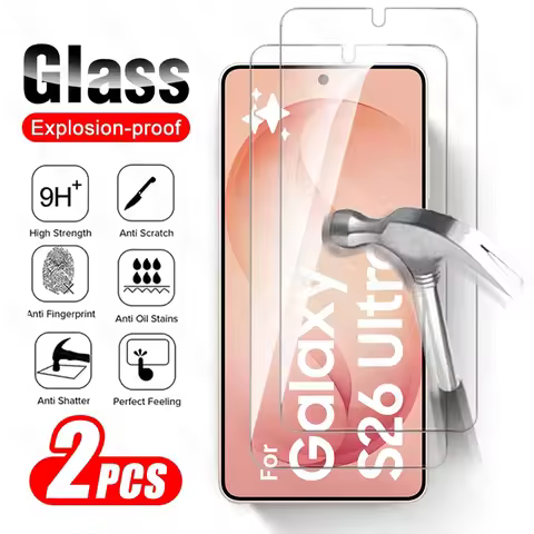 2Pcs Unlock Screen Protector for Samsung Galaxy S26 Ultra 5G 9H Clear Crystal Tempered Glass Case Ga