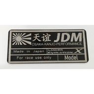 mitsubishi lancer evo x jdm emblem kanjo evolution black