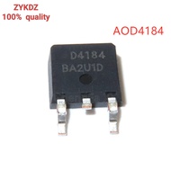 10PCS AOD4184 AOD4184A D4184A D4184 In Stock TO-252