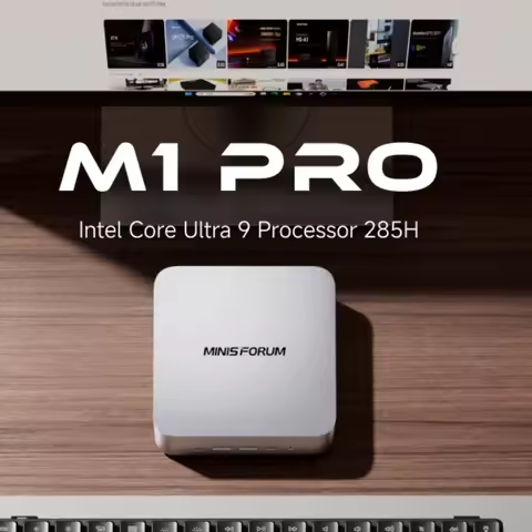MINISFORUM M1 Pro Intel Core Ultra 9 285H MINI PC Windows 11 2*DDR5 2*M.2 SSD WIFI7 BT5.4 USB4 OCuli
