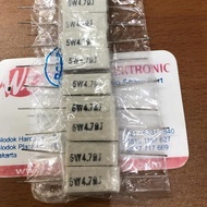 Update (1) Resistor 5watt 4.7ohm 5w 4.17ohm lime resistor wib030 Hurry Order