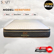 Living Mall  SOVN Hereford Extra Firm Spring Mattress, SINGLE/SUPER SINGLE/ QUEEN/KING AVAILABLE