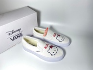 รองเท้าVans Slip On -Kitty งานสกรีน รองเท้าสีขาว ทรงสวย ไม่ซ้ำใคร สินค้าพร้อมกล่อง