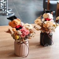 畢業盆花/畢業禮物/永生花/永生盆花/畢業永生花束/畢業花束/乾燥