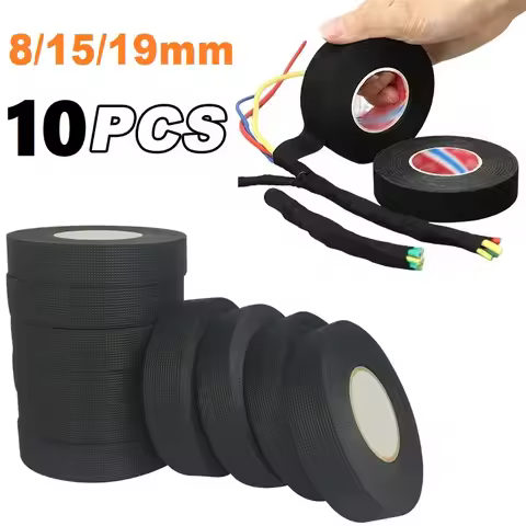 20M Electrical Insulating Tape Heat Resistant Harness Tape 8/15/19mm Car Cable Harness Wiring Loom P