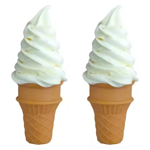 2 Pcs Simulated Ice Cream Artificial Ice Cream Fake Ice Cream Food Model For Home Kitchen Shops Part