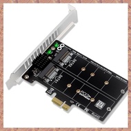 PH58 2 x M2 to PCIE Adapter Card Double Disc Display Card Splitter Expansion Card PCIe X1 to NGFF M2