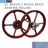 SPORT RIM NVX155 ENKEI 5 BATANG FULL CHOP 505 5L Wheel Sport RIM RODA RIM Motorcycle WITH Bearing BU