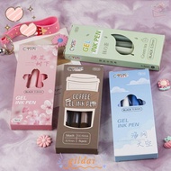 GILDAI 4PCS Gel Pen Office School Supplies Cute Black Color Ink For Writing Neutral Pen