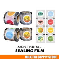 2000pcs Bible Sealing Film Sealer Film For Cup Milk Tea Cup Juice Cup