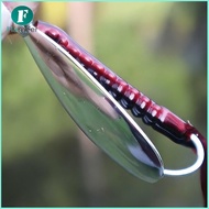 Flameer Fishing Spoon Lure Flutter Spoon Hard Portable Lightweight Fishing Accessories with Hook for