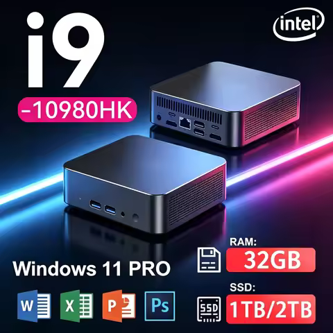 2026 New Mini PC Core i9-10980HK Windows 11 Pro 32GB RAM 1TB/2TB SSD WiFi6 BT5.2 4K HD Portable Gami