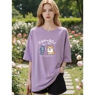 2Y904 [AIYOU] M-5XL Tshirt Women T shirt Plus Size Clothes Tshirt Blouse T shirt Women's Oversize Pr