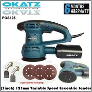 Okatz Powerful 430Watt 5"/125mm Variable Speed Orbital Sander/Eccentric Sander POS125 - Heavy Duty -