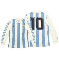 Adidas復刻版1993年阿根廷主場長袖球衣 連10號印字 Argentina