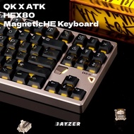 (SG) ATK x QK Hex80 Magnetic HE Gaming Keyboard - Hall Effect 80% TKL Mechanical Keyboard