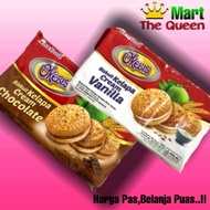 OKEBIS INAFOOD biskuit kelapa cream coklat/vanila 137gr