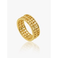 916 Gold Full Abacus Ring