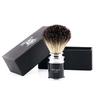 Men's Shaving Brush in Metal & Black color Handle Black Badger Hairs