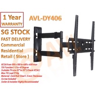 AVL DY406 Single Arm Full Motion, TV Bracket / TV Wall Mount 32"-55"  , Ultra Strong , SG STOCK