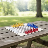Four-Player Chess Set Multicolor 4 Player Chess Set