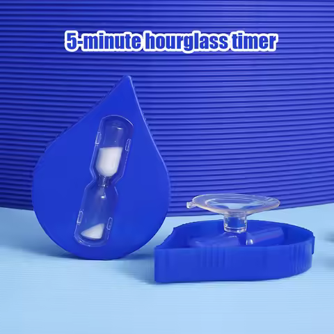 5-Minute Water Drop Shaped Hourglass Bathroom & Supermarket Promotions Water Saving Timer for Home &