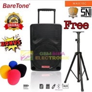 SPEAKER AKTIF PORTABLE MEETING WIRELESS KARAOKE BARETONE 10 INCH