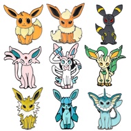 Cute Eevee Evolutions Brooch Pokemon Cartoon Lapel Pin Jewelry Accessories