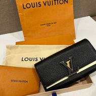 Louis Vuitton Capucines 錢包 黑色Lv
