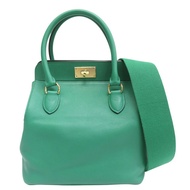 絲絨綠 Evercolor牛皮 Toolbox 20 兩用包 C刻【HERMES 愛馬仕】