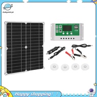 【ouwym9al】12W Solar Panel Kit 50A 12V Battery Charger with Controller Caravan Boat