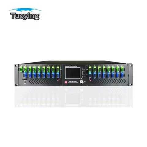 1550nm Erbium-Doped Fiber Amplifier CATV FTTH EDFA 16/32*23db Output + WDM (Optical Wavelength Divis