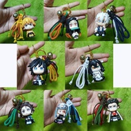 GANTUNGAN Figure Keychain Anime Keychain/ Demon Slayer Bag Charm Kimetsu No Yaiba Zenitsu Nezuko San