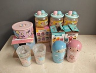全新 little twin stars 杯 碗 收納盒