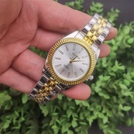 爆款鋼帶手錶男裝經典時尚商務情侶對錶熱賣推薦- 間金黑面男表 均碼