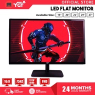 YGT SLIM FHD 19"/20"/21"/24"/27" LED Monitor Display 1080P 60Hz/75Hz/144Hz Gaming/Office PC Monitor