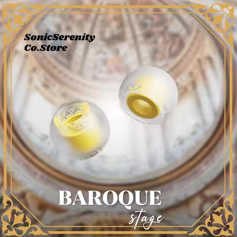 Original Eletech Baroque Stage Silicone in-ear Monitor Eartips Headphone Luxury Earbuds for HiFi ie2