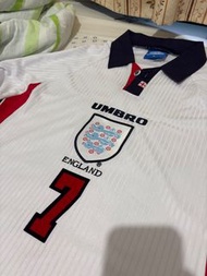 賣1998年 世界盃 英格蘭主場球衣長袖中碼 復刻版
