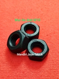 Mur As drat M10 Mur Baja Hitam 8.8 pith 1.50 (drat kasar) harga 1pcs