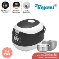 Toyomi 1L SmartDiet Rice Cooker with Stainless Steel &amp; Low Carb Rice Pot RC 5301LC